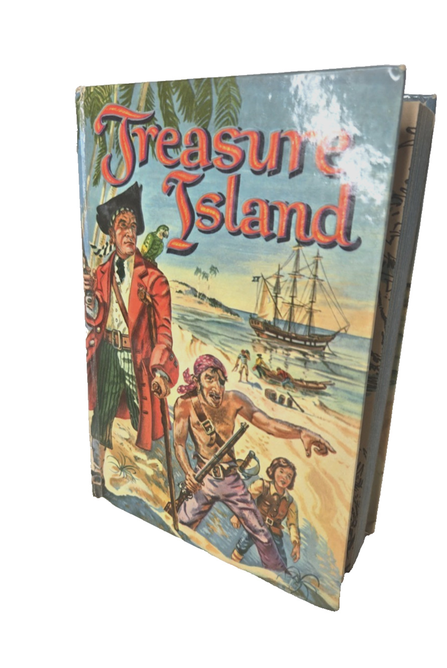 VTG 1955 Treasure Island Book Hardcover Racine Wisconsin Witman Publishing